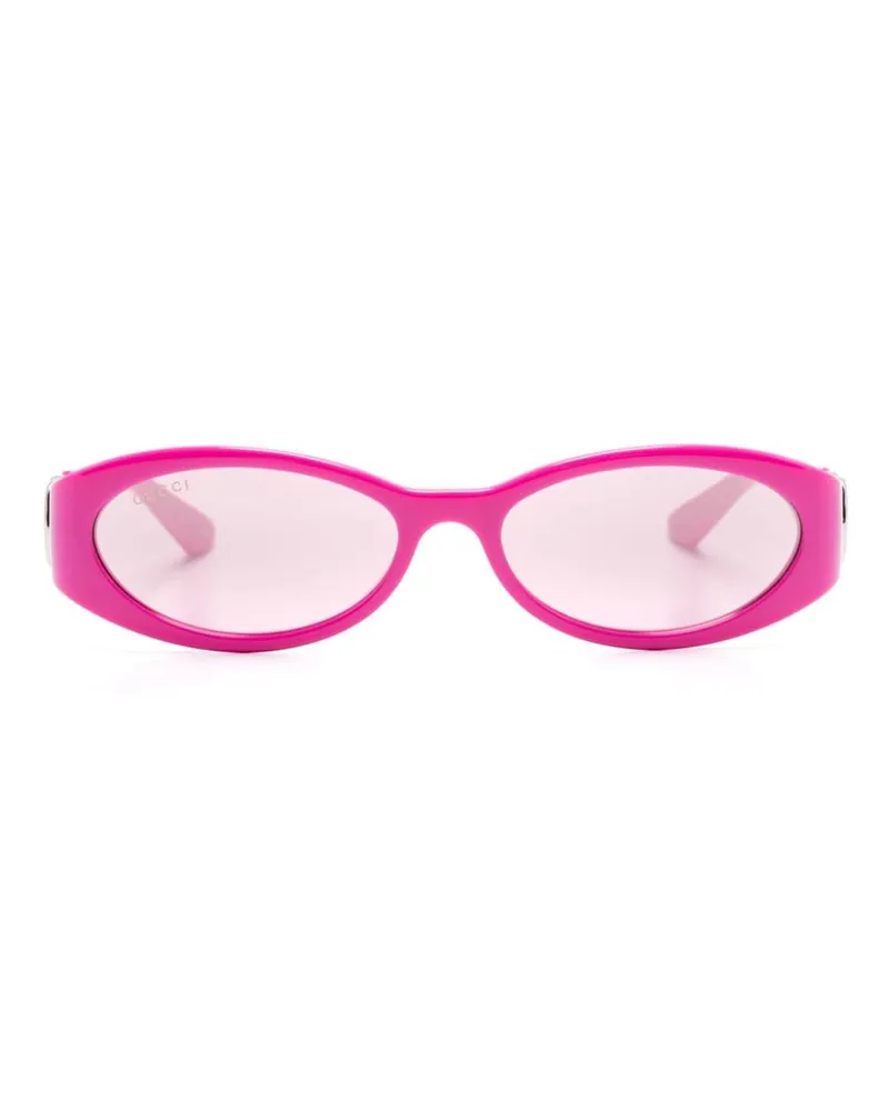 Gucci Sonnenbrille mit ovalem Gestell - Rosa Rosa