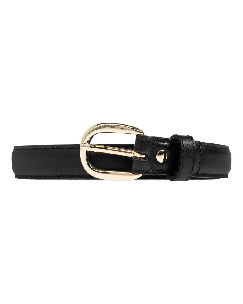 A.P.C. buckle-fastening leather belt - Schwarz Schwarz