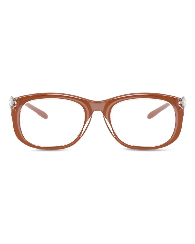 Diesel rectangle-frame glasses - Braun Braun