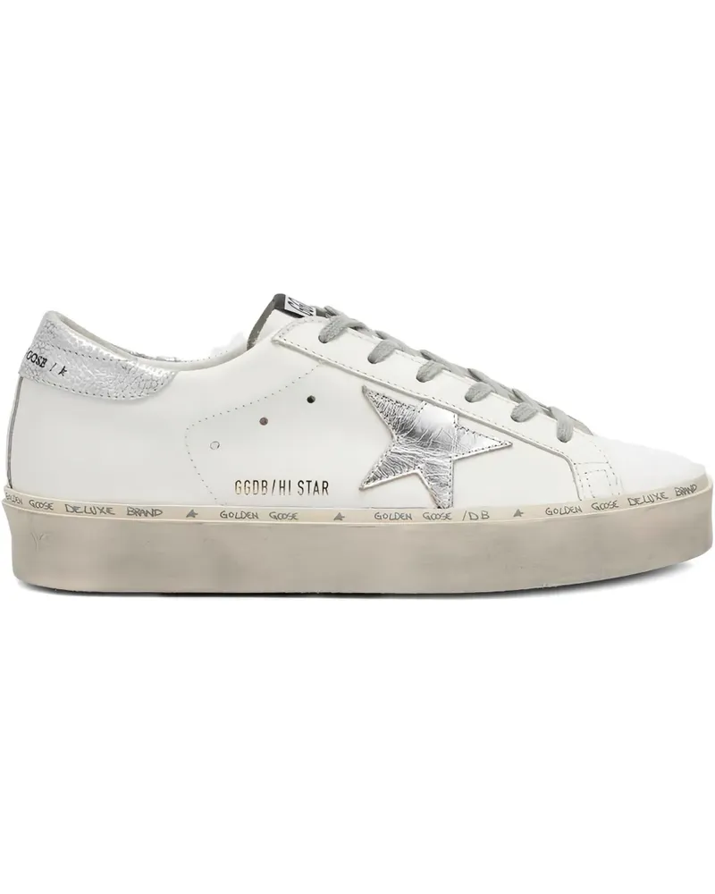 Golden Goose Hi Star Plateau-Sneakers - Weiß Weiß