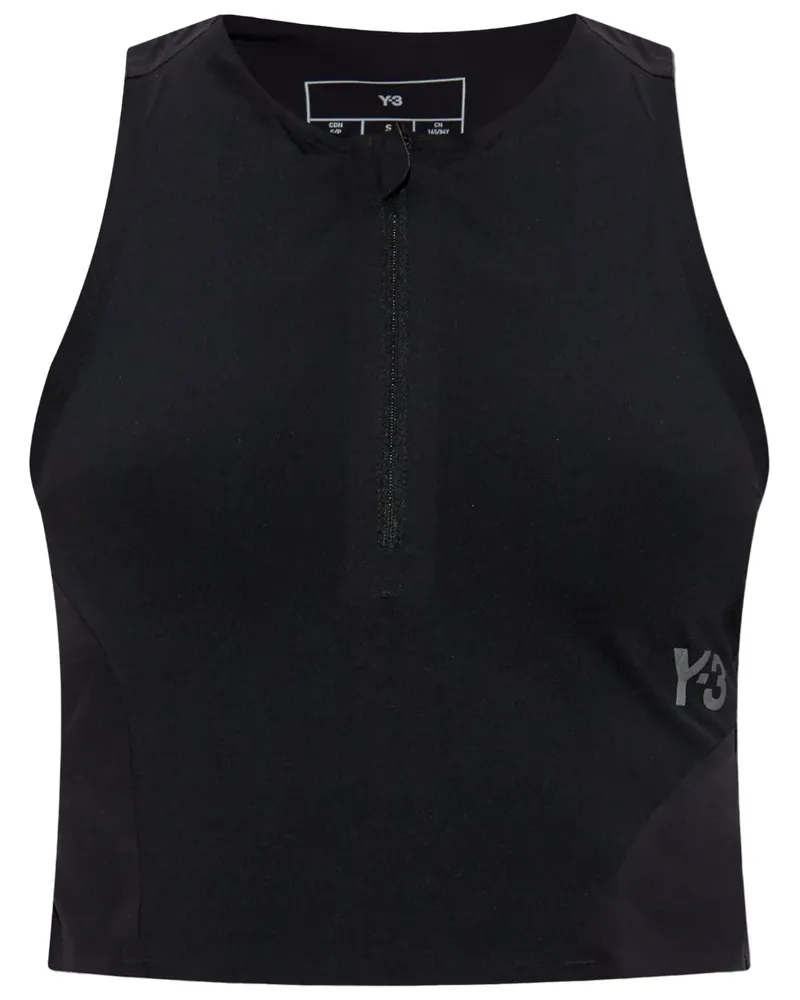Y-3 Cropped-Tanktop - Schwarz Schwarz