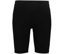 Radlerhose mit Logo-Print - Schwarz