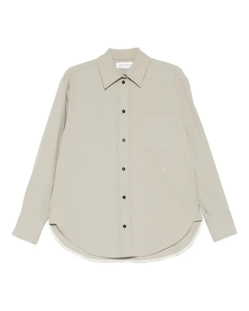 Victoria Beckham patch-pocket shirt - Grün Grün