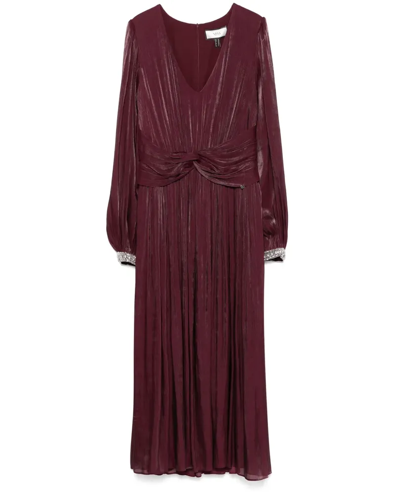 NISSA Kleid mit Plissee - Violett Violett