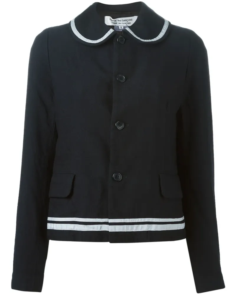 Comme des Garçons Jacke mit Bubikragen - Schwarz Schwarz