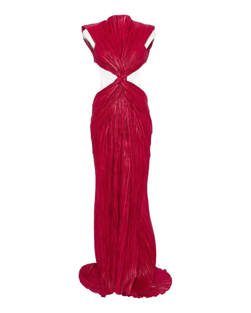 Cult Gaia pleated cut-out maxi dress - Rosa Rosa
