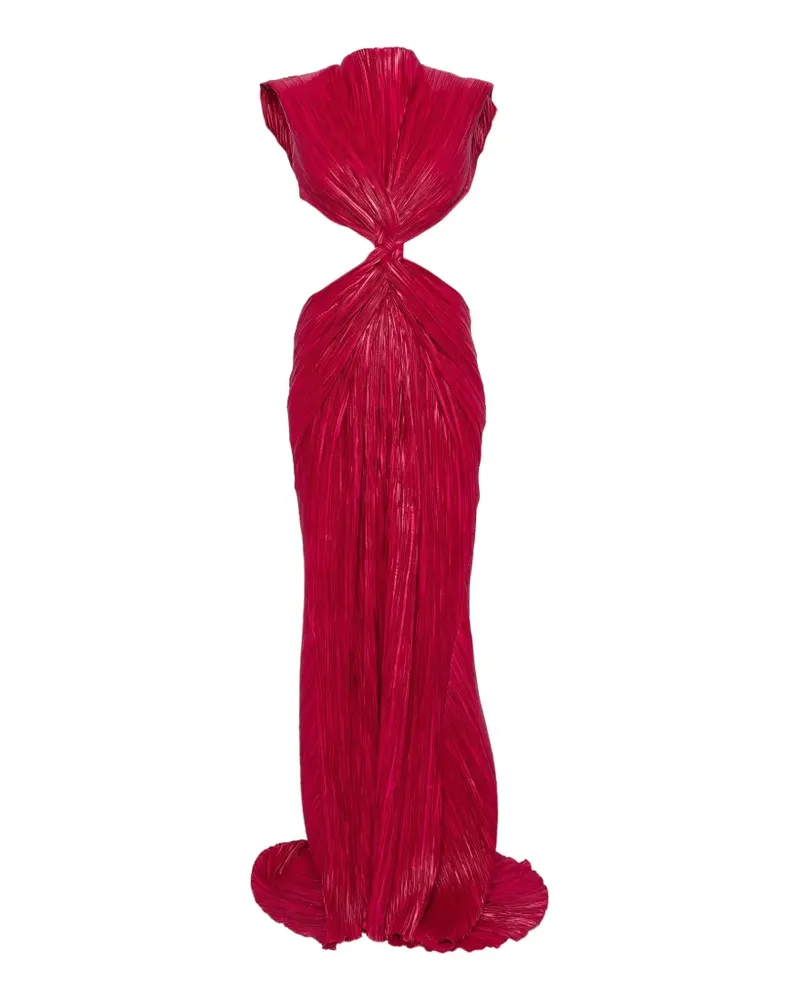 Cult Gaia Plissiertes Maxikleid mit Cut-Outs - Rosa Rosa