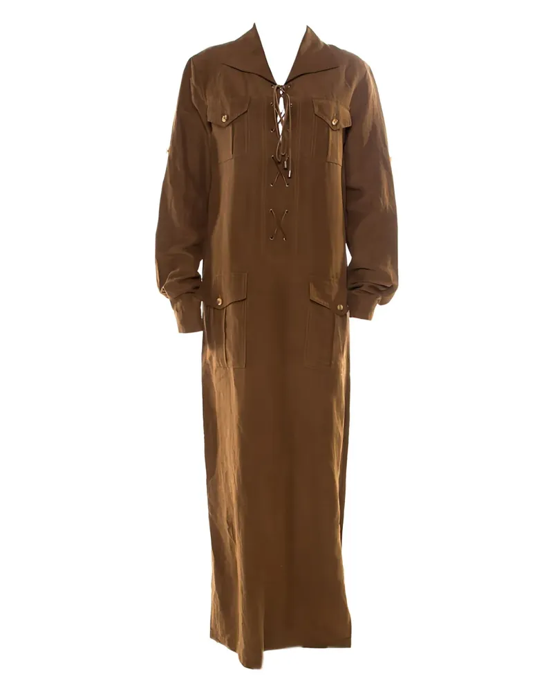 Michael Kors Kleid mit Schnürung - Braun Braun