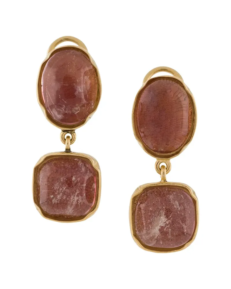 Goossens Paris Ohrringe mit Cabochons - Rosa Rosa