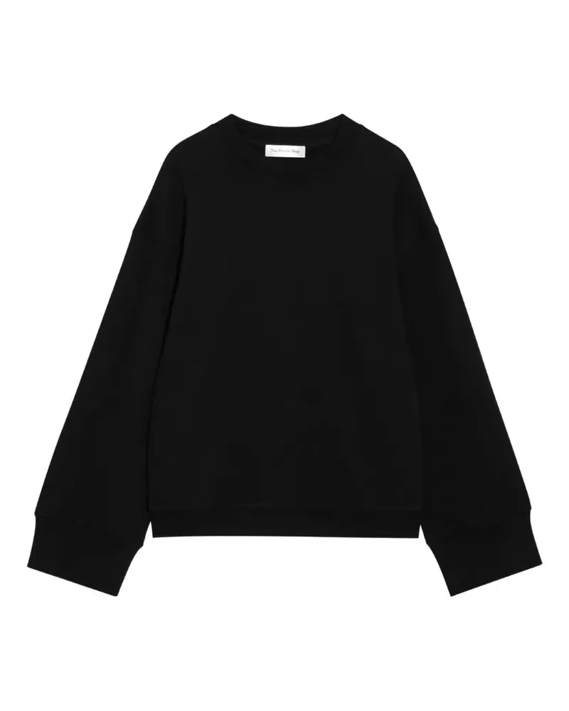 FRANKIE Shop Talia Sweatshirt mit rundem Ausschnitt - Schwarz Schwarz