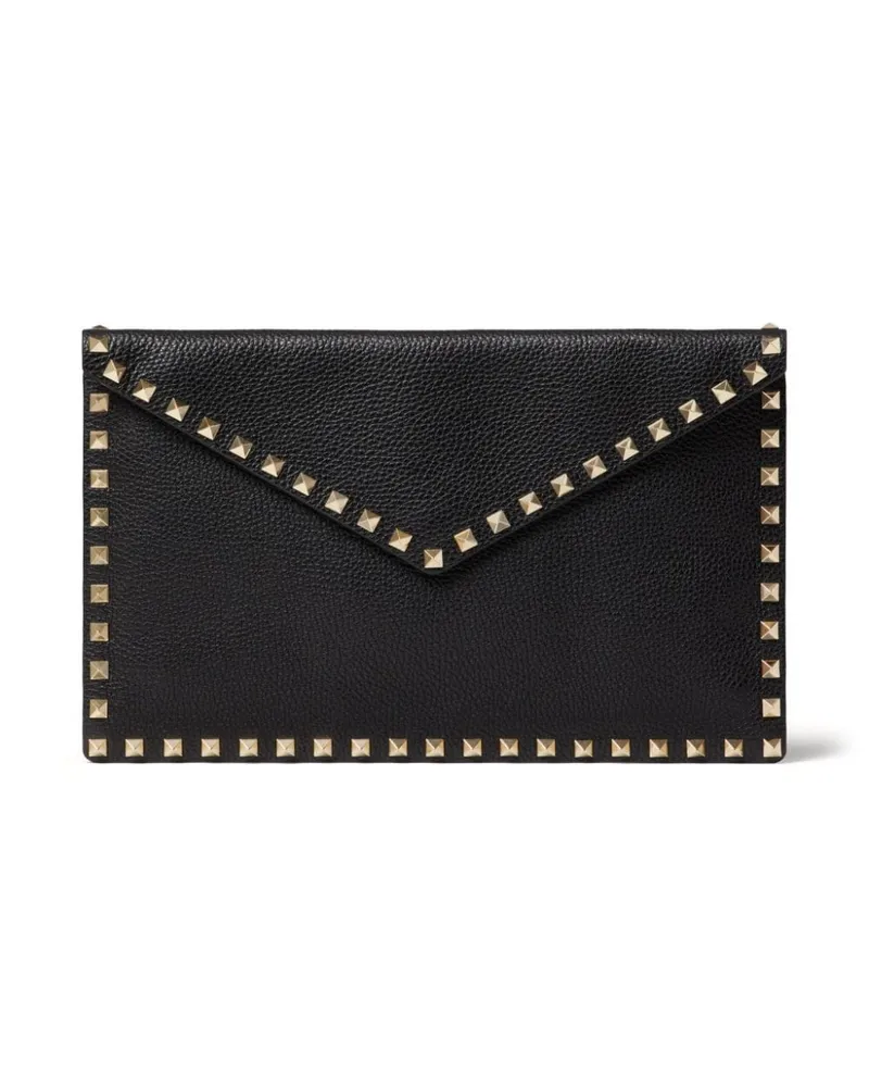 Valentino Garavani Rockstud Clutch Schwarz