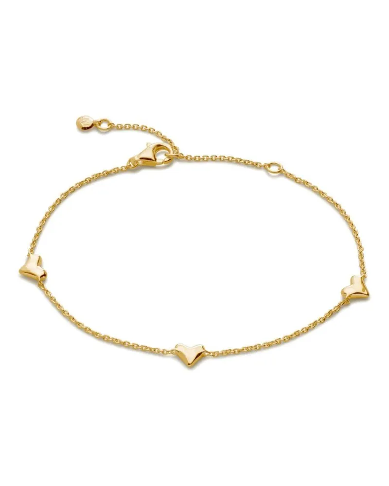 Monica Vinader Armband mit Herzanhänger - Gold Gold