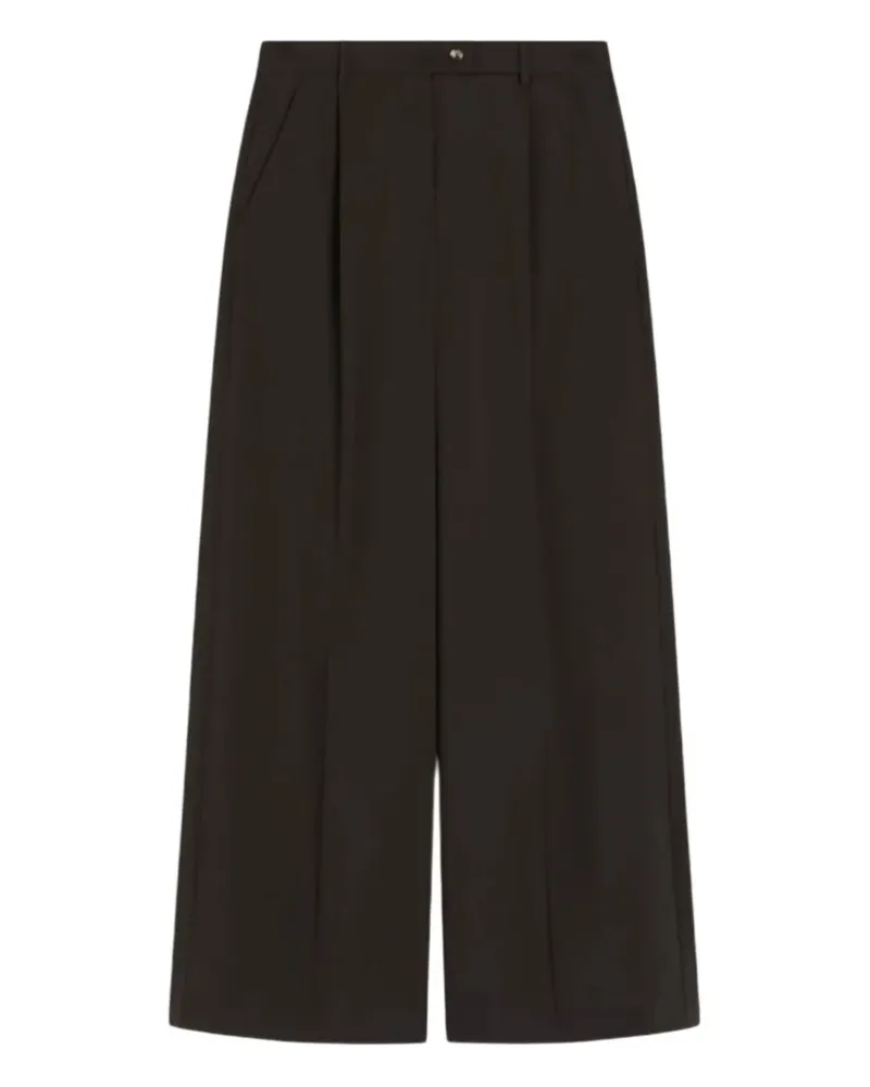 SPORTMAX Wollhose mit Knöpfen - Braun Braun