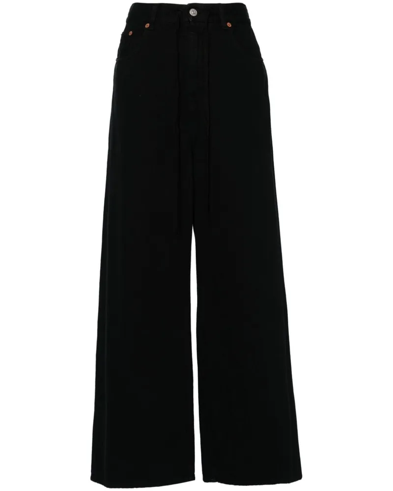Maison Margiela Jeans mit weitem Bein - Schwarz Schwarz