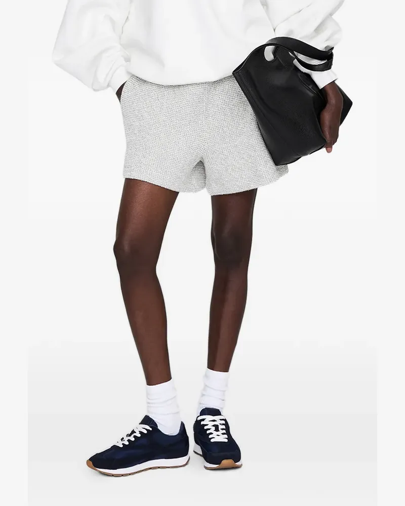 Anine Bing Kam Shorts mit Monogramm - Grau Grau