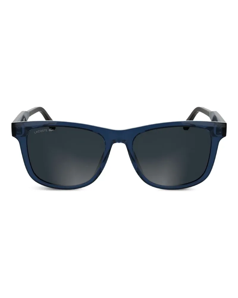 Lacoste Sonnenbrille mit eckigem Gestell - Blau Blau