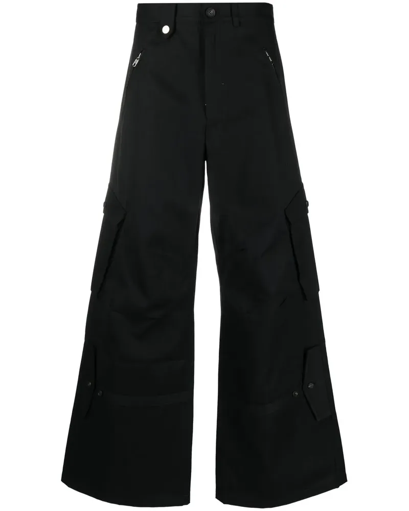 Egonlab Cargohose mit weitem Bein - Schwarz Schwarz