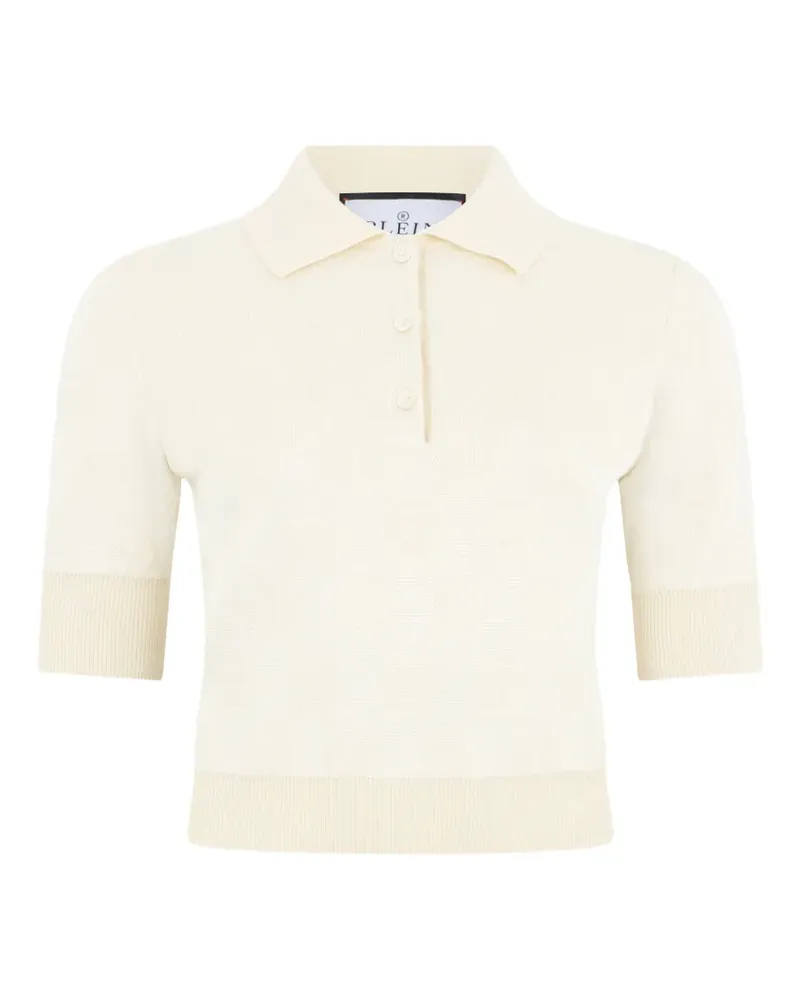 Philipp Plein Poloshirt mit Jacquard-Monogramm - Nude Nude