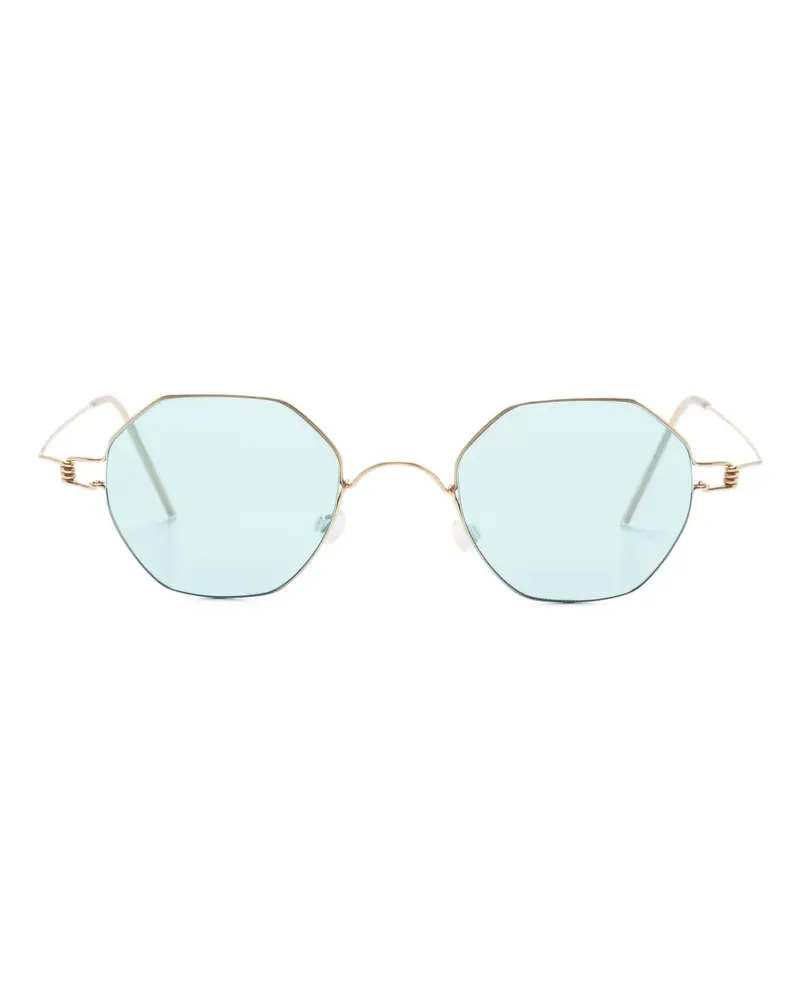 Lindberg Sonnenbrille mit geometrischem Gestell - Gold Gold