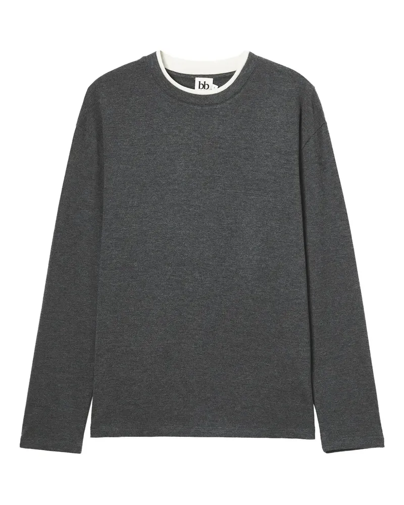 b+ab crew-neck T-shirt - Grau Grau