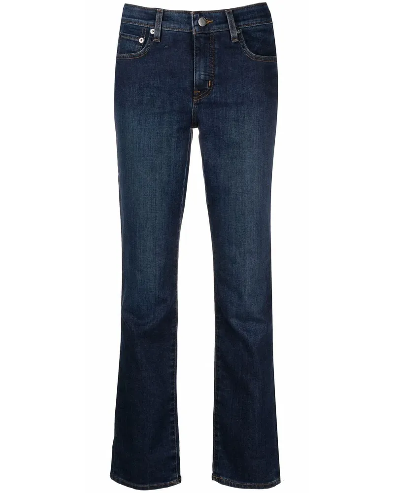 Ralph Lauren Halbhohe Straight-Leg-Jeans Blau