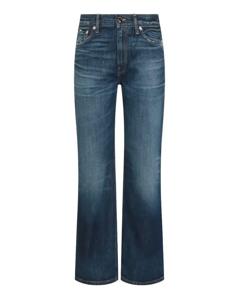 Haikure faded whiskered jeans - Blau Blau