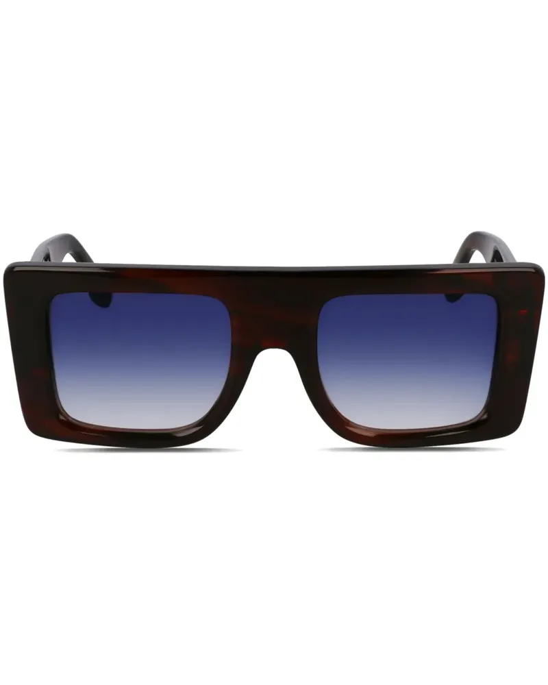 Victoria Beckham Sonnenbrille mit Logo am Bügel - Schwarz Schwarz