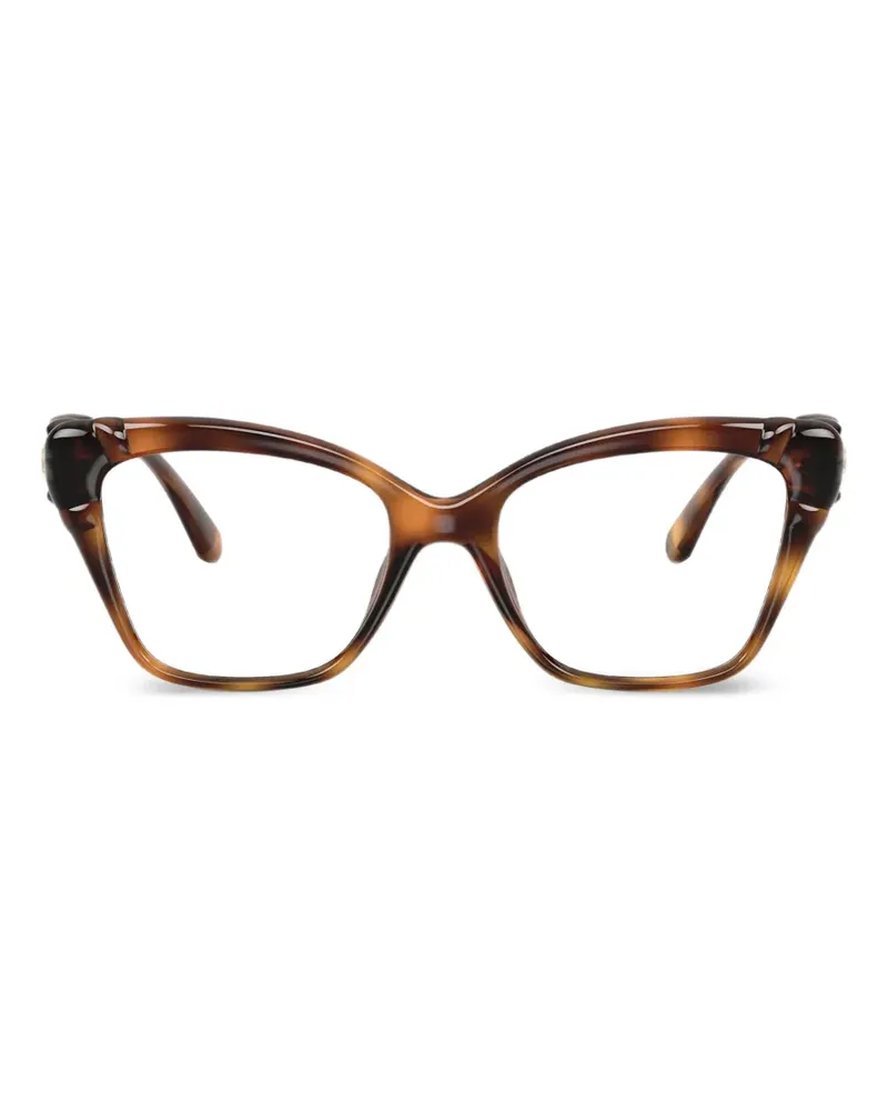 Swarovski Cat-Eye-Brille - Braun Braun