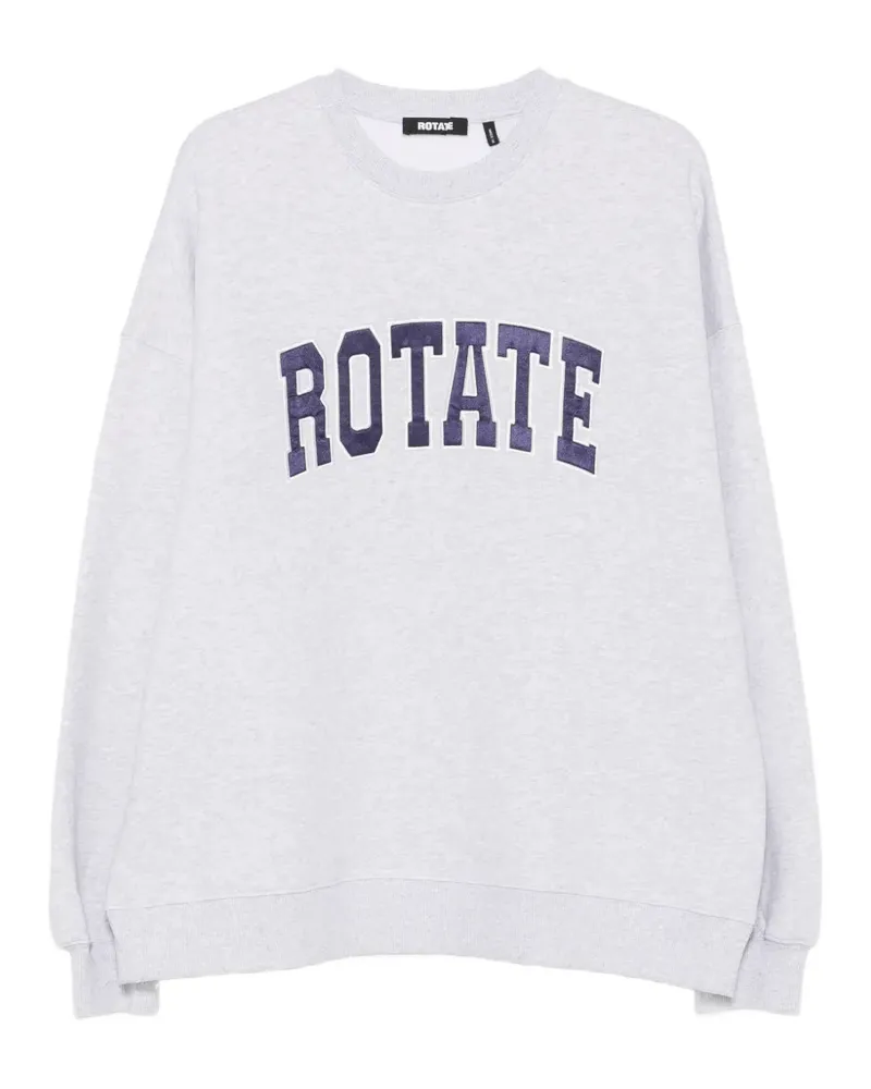 ROTATE Birger Christensen logo-PATCH sweatshirt - Grau Grau