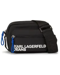 Karl Lagerfeld Schultertasche im Utility-Look Schwarz