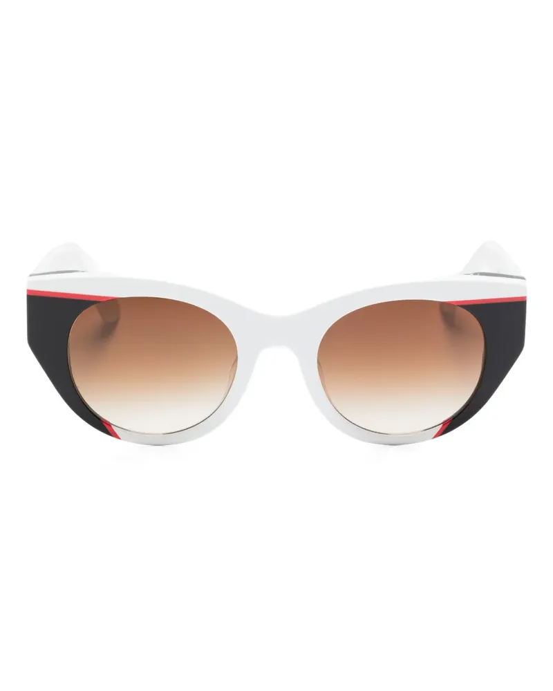 Thierry Lasry Murdery Cat-Eye-Sonnenbrille - Weiß Weiß