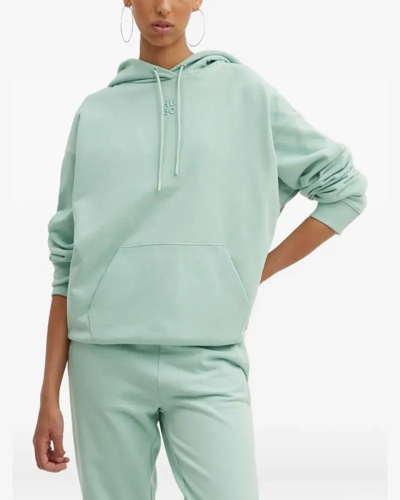 HUGO BOSS Besticktes Kapuzenoberteil - Grün Grün