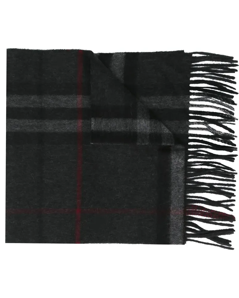 Burberry Karierter Schal - Grau Grau