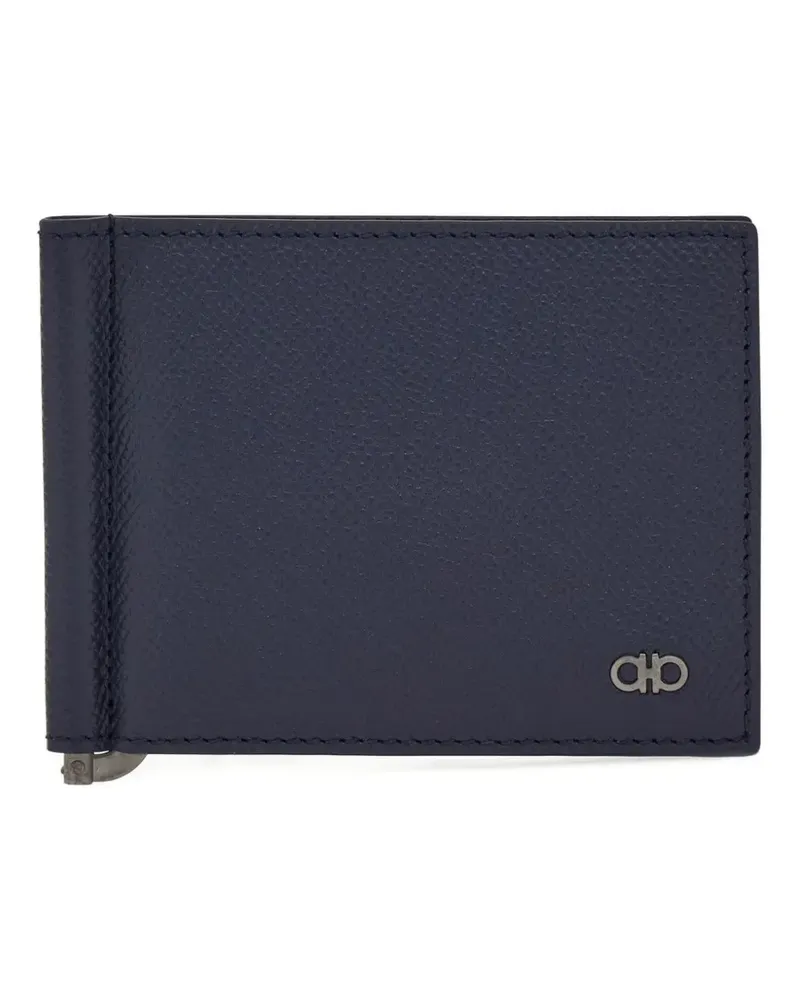 Ferragamo Gancini money-clip wallet - Blau Blau