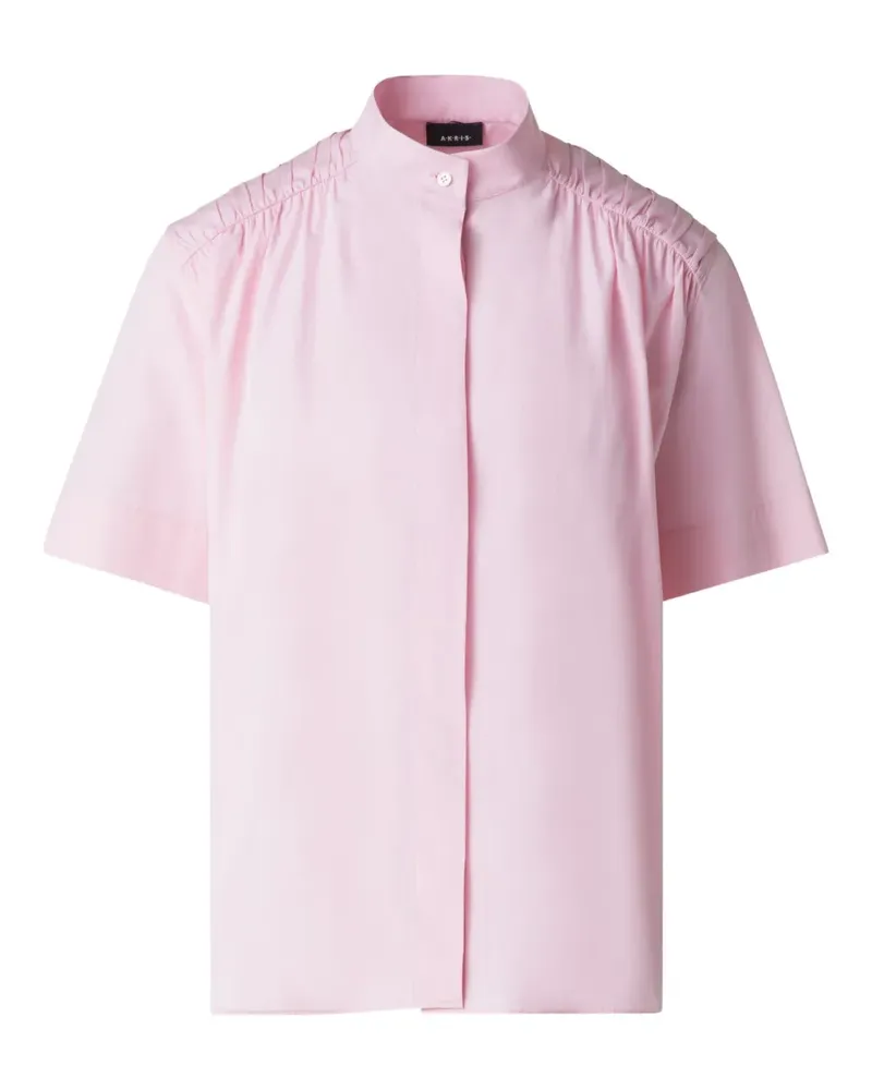Akris Hemd mit Raffungen - Rosa Rosa