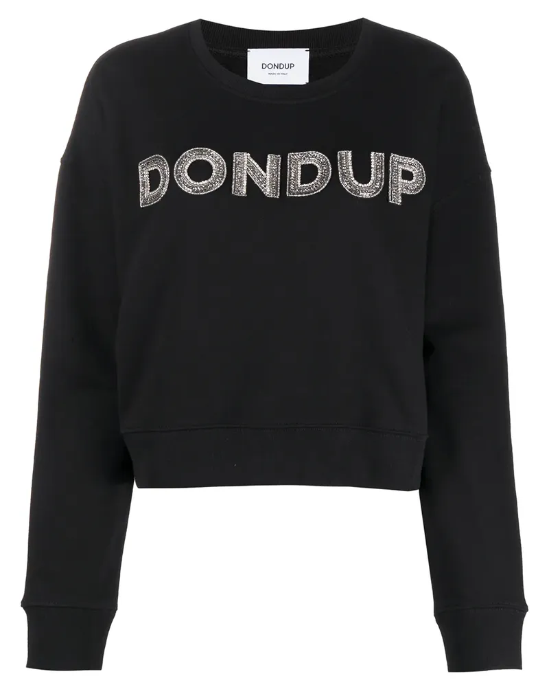 Dondup Klassisches Langarmshirt - Schwarz Schwarz