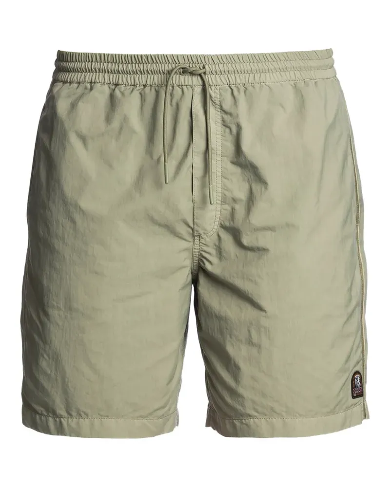 Parajumpers Badeshorts mit Logo-Patch - Grün Grün