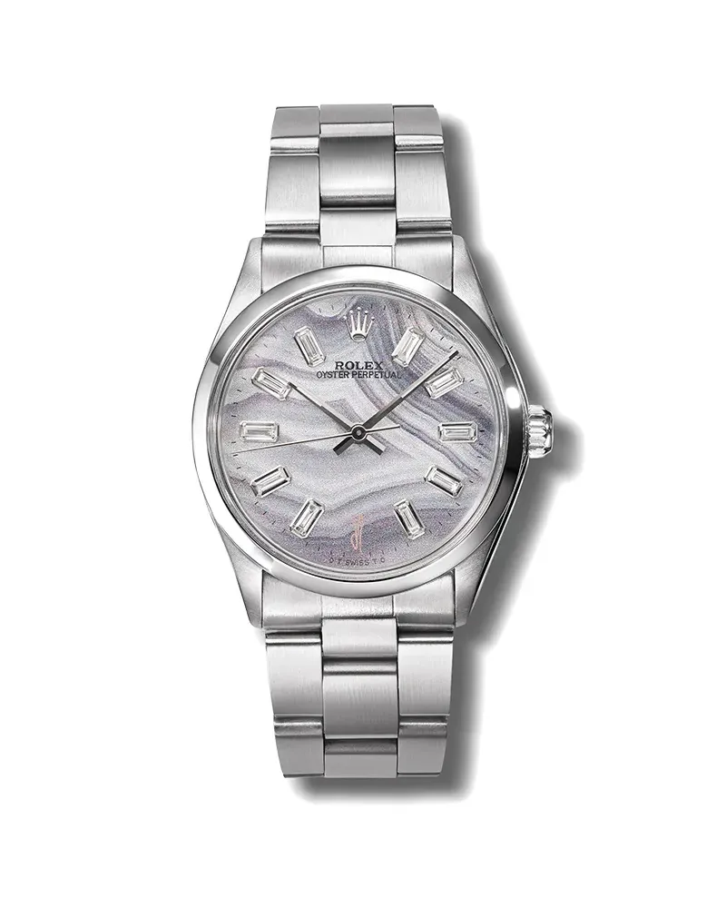 Jacquie Aiche Pre-owned personalisierte Rolex Oyster Perpetual 34mm - Silber Silber