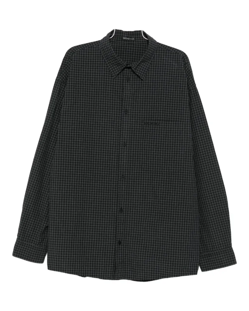 Balenciaga checked shirt - Grau Grau