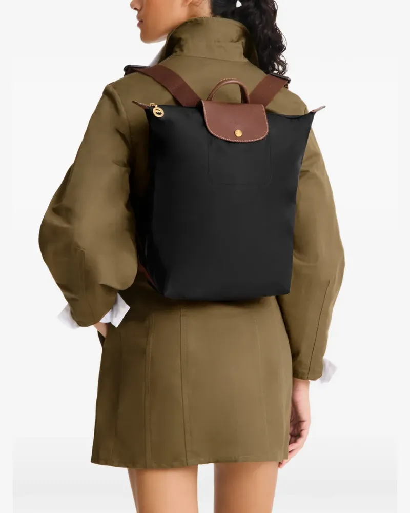 Longchamp M Le Pliage Rucksack - Schwarz Schwarz