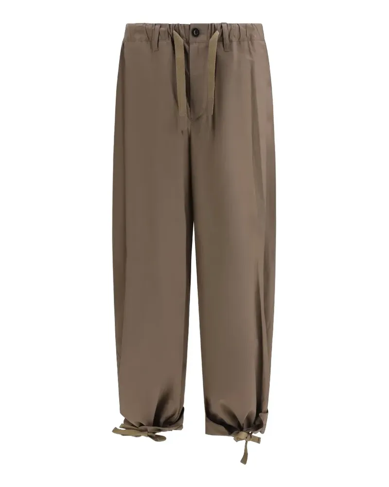 Sacai drawstring-fastening trousers - Braun Braun