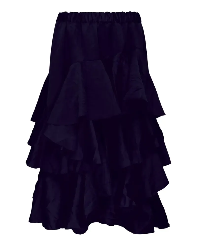 Comme des Garçons tiered ruffled midi skirt - Blau Blau