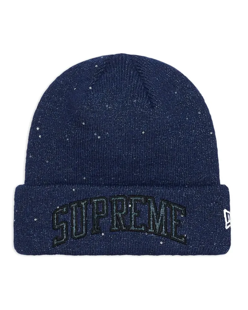 Supreme Being New Era Metallic Arc Beanie - Blau Blau