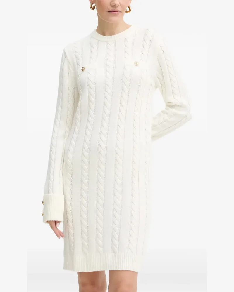 Guess cable-knit mini dress - Weiß Weiß