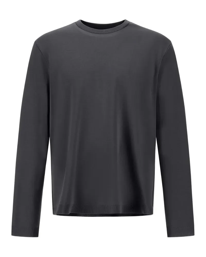 Herno Klassisches Langarmshirt - Grau Grau