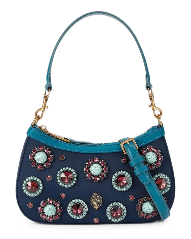 Kurt Geiger Sloane Schultertasche mit Kristallen - Blau Blau