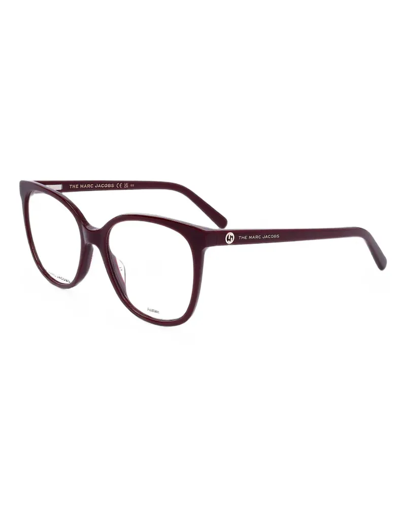 Marc Jacobs logo-plaque square-frame glasses - Rot Rot