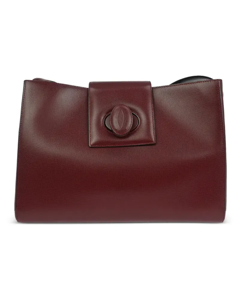 Cartier 1990s Must De flap leather shoulder bag - Rot Rot
