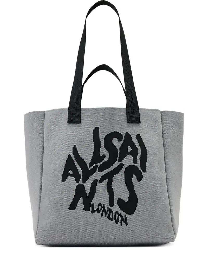 AllSaints Tote Bag mit Logo - Grau Grau