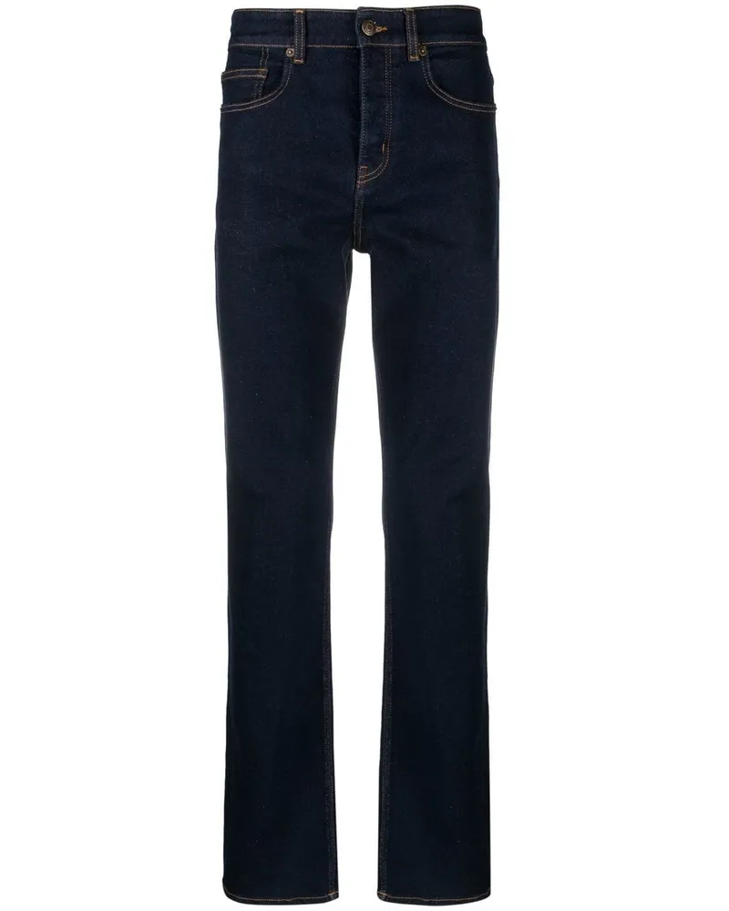 Zadig & Voltaire Straight-Leg-Jeans mit Logo-Patch - Blau Blau